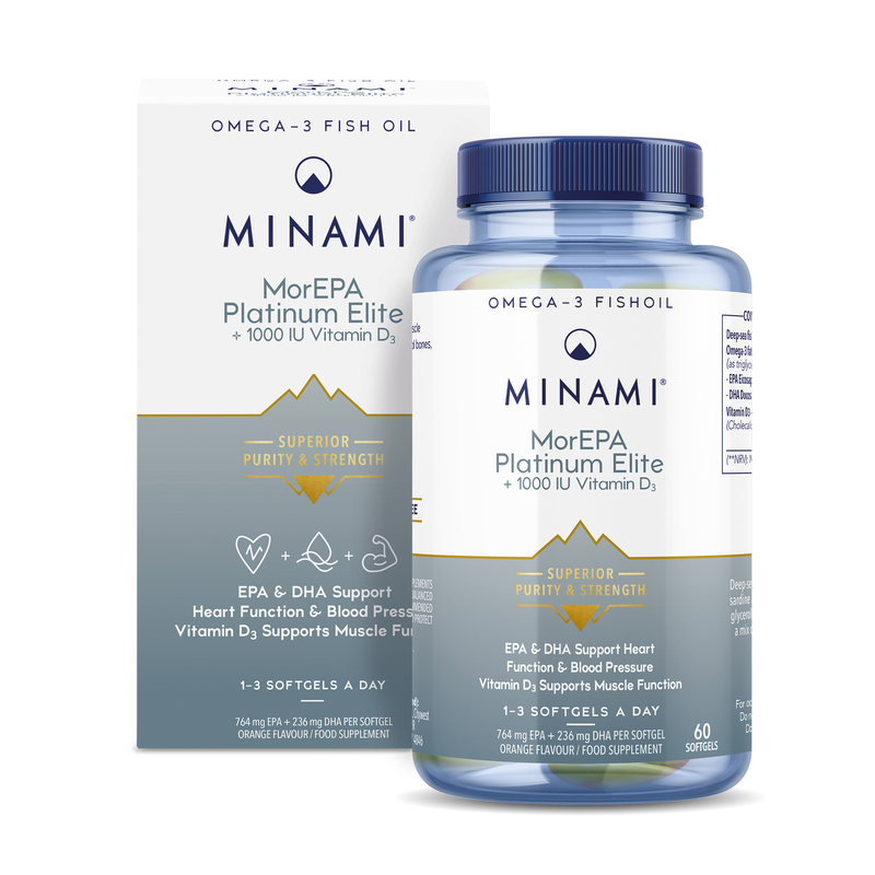 MINAMI - MorEPA Platinum Elite + 1000IU Vitamin D3 - 60softgels